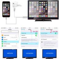 Lightning to HDMI Cable, ONSEMI Lightning to HDMI Cable 6.5Ft Lightning MHL to HDMI Cable 1080P HDTV Adapter For... N8