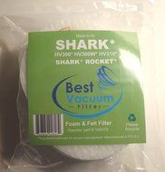 Shark XFFV300 Rocket Foam &amp; Felt Filter Kit Fits Rocket HV300 &amp; Rocket Deluxe HV310, Designed &amp; Engineered by...