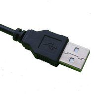 HUACAM HC06 3 Pack 3 feet USB to 3.5mm Barrel Jack 5V DC Cable Plug N4