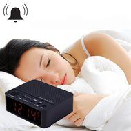 YOOYOO Portable Desktop Alarm Clock Bluetooth V2.1 Stereo Speaker Support FM Radio Handsfree AUX In TF Card with... N5