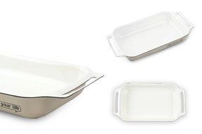 Finex Kitchen Premium Porcelain Enameled Steel Collection - Life Series (Blue) - Loaf Pan Roasting Casserole pan N17