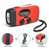 Weather radio hand crank LED Flashlight Charge Emergency Solar Hand Crank N9