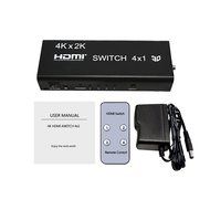 4 port HDMI 4K X 2Kswitcher LinkS 4 in 1 out HDMI Switch 1080P/HDMI 1.4a Supports 3D with IR Wireless Remote and... N11