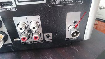 Push on Male F Type Coaxial Coax Telescopic FM Antenna for Home Theater AV A/V Receiver and the earlier Bose Radios... N3