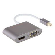 Mini DP to HDMI VGA Adapter, 2-in-1 (Two-In-One) Mini DisplayPort (Thunderbolt compatible) to HDMI/VGA converter... N27