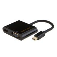 Mini DP to HDMI VGA Adapter, 2-in-1 (Two-In-One) Mini DisplayPort (Thunderbolt compatible) to HDMI/VGA converter... N31