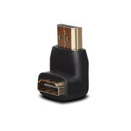 DIZA100 4-Pack HDMI Right Angle Connectors,2-Pack 90 Degree and 2-Pack 270 Degree HDMI Male to Female Adapters N17