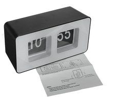 Erasky Modern Retro Auto Flip Clock Desk Table File Down Page Clock N6