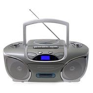QuantumFX J-32U Portable CD/ MP3 Player USB and radio Cassette Recorder