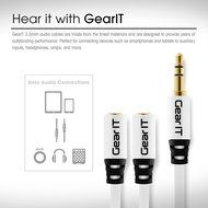GearIT Pro Series Gold Plated 3.5mm Auxiliary Audio Stereo Y Headphone Splitter Extension Male to Female Cable... N17