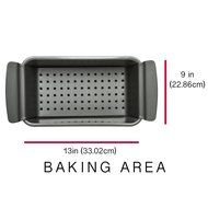 Ecolution Bakeins Large Loaf Pan &ndash; PFOA, BPA, and PTFE Free Non-Stick Coating &ndash; Heavy Duty Carbon Steel &ndash; Dishwasher... N9