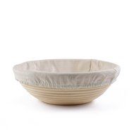 Banneton Proofing Basket Set 10 inch Round by Bread Story &ndash; Brotform Handmade Unbleached Natural Cane Bread Baking... N4