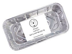 DOBI Loaf Pans - Disposable Aluminum Foil 2Lb Bread Pans, Standard Size - 8.5 X 4.5 X 2.5 Inches, Pack of 30.... N11