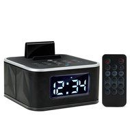 Gogroove Compact All in One Bluetooth Wireless Dual Alarm Clock Radio with Large Easy to Read Backlit LCD Display N4