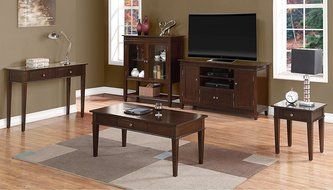 Simpli Home Carlton Medium Storage Cabinet, Dark Tobacco Brown N8