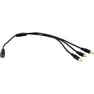 JacobsParts 1:2 DC Power Splitter Cable Cord 1 Female to 2 Male 5.5x2.1mm Port Pigtals 12V N4