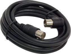 GE 73208 RG59 6-Feet Push-On Video Cable, Black