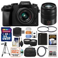 Panasonic Lumix DMC-G7 4K Wi-Fi Digital Camera &amp; 14-42mm (Silver) with 45-150mm Lens + 32GB Card + Case + Battery...