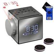 Sony Projector Dual Alarm Clock with Extendable Snooze, 5 Different Nature Sounds, AM/FM Radio, Built-in Calendar... N7