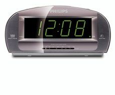 Philips AJ3540/37 Clock Radio with Large Display (Silver) (Discontinued by Manufacturer)