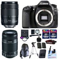 Canon EOS 80D + Canon 18-135mm IS USM (New Model) Lens + Canon 55-250mm IS STM + 2 32GB Transcend SD Memory Cards... N2