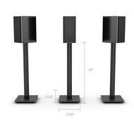 Atlantic Speaker Stands for Bookshelf Speakers up to 20 lbs - Pair (Black) N4