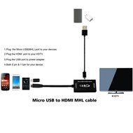 LinkS Micro USB to HDMI MHL cable +Micro 5pin to 11pin adapter + 3 Feet Charging Cable in Black Kit&mdash;(Compatible... N2