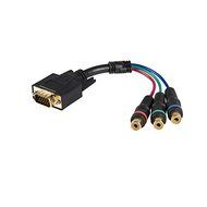 StarTech.com 6-Inch HD15 to Component RCA Breakout Cable Adapter - M/F (HD15CPNTMF)
