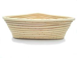 Agile-Shop 9 inch European Style Triangle Shaped Banneton Brotform Bread Dough Proofing Rising Rattan Basket with... N2