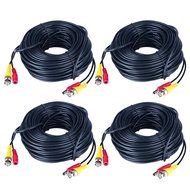 Prosshop Pre-made All-in-One Siamese BNC Audio Video and Power Cord Wires 100 Feet Monitor Supply Cables Surveillance... N5