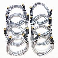 4 Pack - Monster F-Pin 6 Foot Coaxial Video Cables (No Frills Packaging) N3