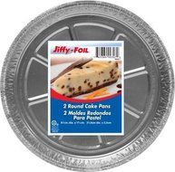 Set of 24 Jiffy Foil Disposable Aluminum 8-1/2" Round Cake Pans (24) N4