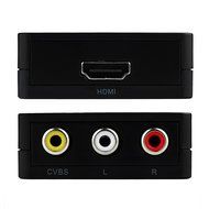 Top Quality Mini HDMI to AV Converter Box 1080p HDMI to AV/CVBS/RCA Composite L/R Adapter PAL/NTSC Format Output... N3