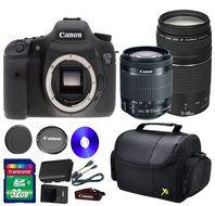 Deluxe Kit For 7D DSLR Camera +18-55mm IS STM Lens +EF 75-300mm f/4-5.6 III Lens + 32 GB SDHC Memory Card + Front...
