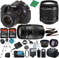 Canon EOS 70D Camera with 18-55mm IS STM + Tamron 70-300mm AF + 2pcs 16GB Memory + Case + Reader + Tripod + ZeeTech...