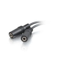 C2G / Cables To Go Value Series One 3.5mm Stereo Male To Two 3.5mm Stereo Female Y Cable N3