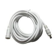 Hanvex HDX12W 12ft 18AWG 2.1mm x 5.5mm DC Plug Extension Cable for Power Adapter, White, Heavy Duty