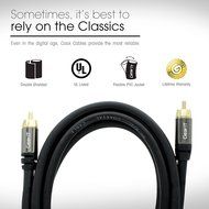 RCA Subwoofer Cable, GearIT Pro Series 3 Feet Gold Plated Dual Shielded RCA to RCA Subwoofer Cable for High Performace... N5