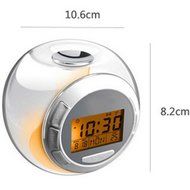 DICOCO Natural Sound Alarm Clock 7 Color Charming LED Light Screen N4
