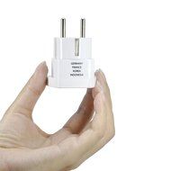 Bestten 3 Outlet Portable Travel Surge Protector with 2.4A Dual USB Charging Ports, 18in Cord, ETL Listed, White N74