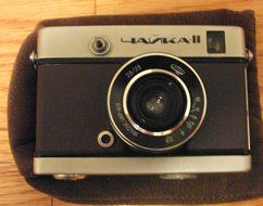 Rare Violet Chaika II Vintage Soviet LOMO Half-Frame Camera
