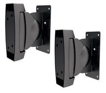 ViiRO Universal Speaker Mounting Brackets Black - Sold in Pairs - Supports up to 22lbs (10kgs) N2