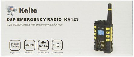 Kaito KA123 Digital AM/FM &amp; NOAA Weather Radio with Alert &amp; Flashlight N2