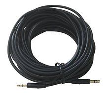 3.5 mm Male to Male Stereo Audio Cable, 30 ft / 10 m, Gold Plated, Slim Connector, Nextronics