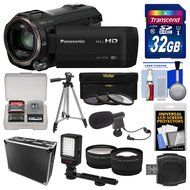 Panasonic HC-V770 Wireless Smartphone Twin Wi-Fi HD Video Camera Camcorder + 32GB Card + Case + LED Light + Microphone... N5