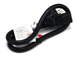 C&amp;E 3 PCS, Power Cord Cable w/ 3 Conductor 14AWG PC Power Connector Socket (C13/5-15P) Black 1 Feet, CNE591452 N6