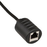 LINESO 2Pack 3.5mm Stereo To RJ45 Female Extender Over Cat5&amp;Cat6 Cable (2x 3.5mm to RJ45 Female) N7
