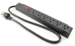 CablesOnline, 6 Outlet Surge Strip , Horizontal , 90 Joules, 24in (2 ft.) Cable, (SP-002)