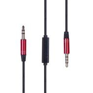 AUX Cable, Kapas 3ft Male to Male 3.5mm Universal Gold Plated Design Auxiliary Audio Stereo Cable with Microphone N3