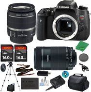 Canon EOS Rebel T6s Camera with 18-55mm IS STM Lens + 55-250mm STM + 2pcs 16GB Memory Card + Camera Case + Card...